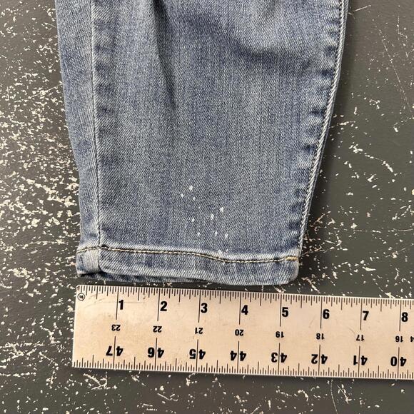 Judy Blue Jeans 36x28 Blue Distressed Skinny Fit Cropped Hi Rise Mom (18W) - Picture 4 of 8